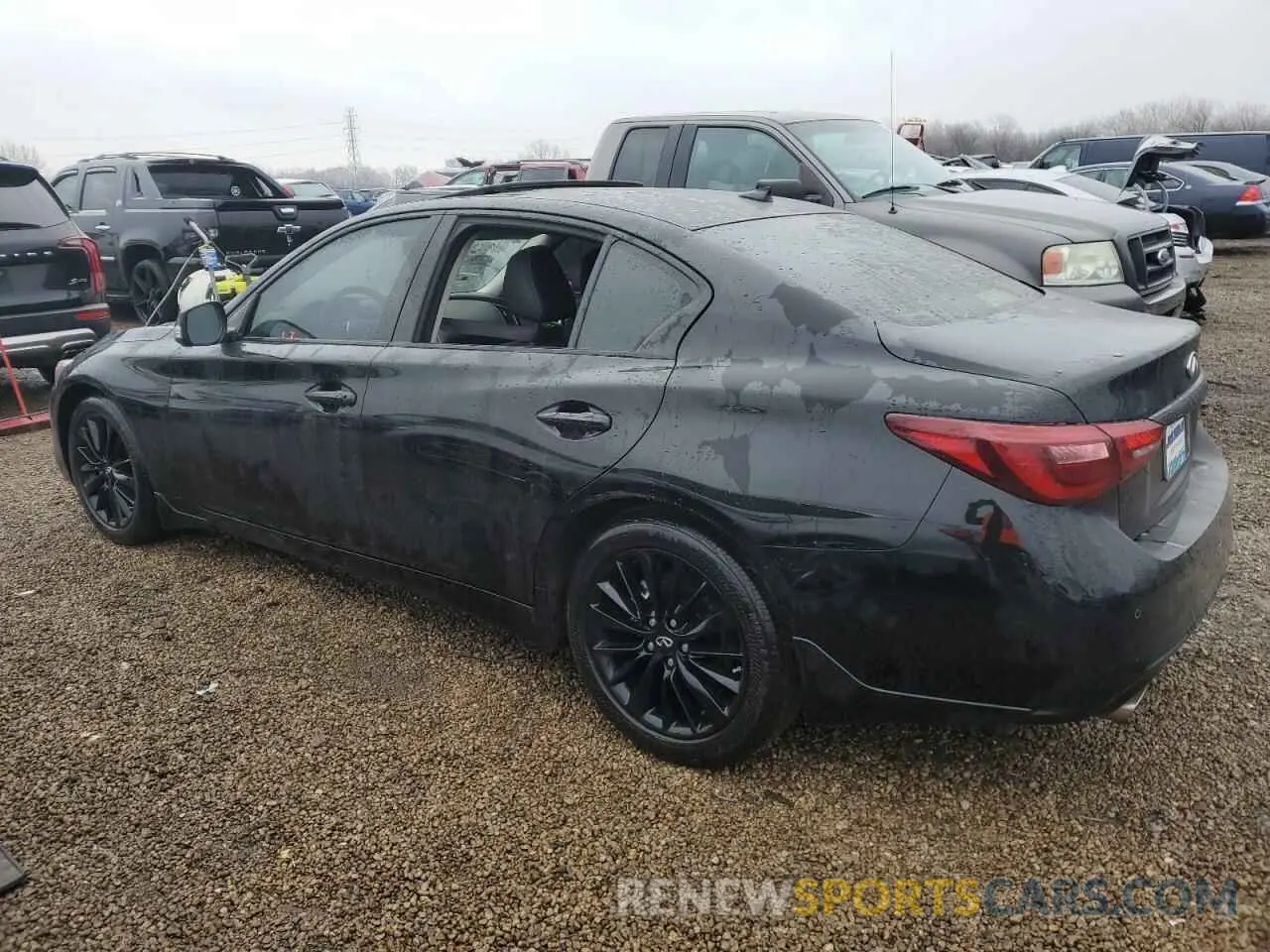 2 fotografías del automóvil dañado JN1EV7BR1RM632476 INFINITI Q50 2024