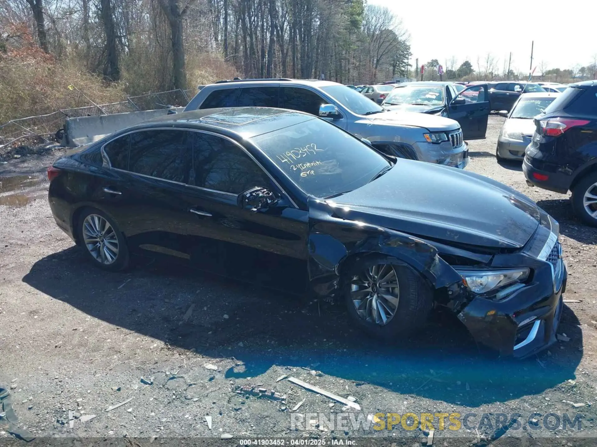 13 fotografías del automóvil dañado JN1EV7BR6RM632411 INFINITI Q50 2024