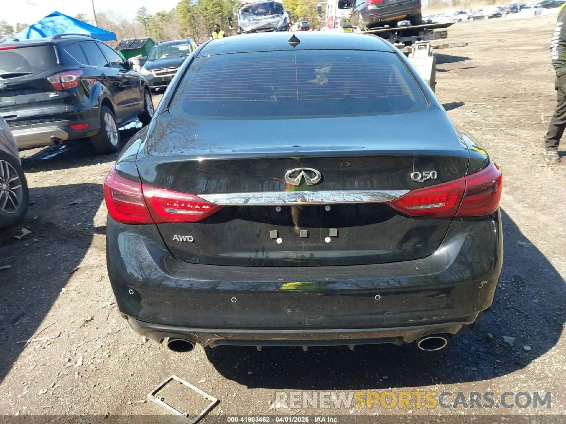 16 fotografías del automóvil dañado JN1EV7BR6RM632411 INFINITI Q50 2024