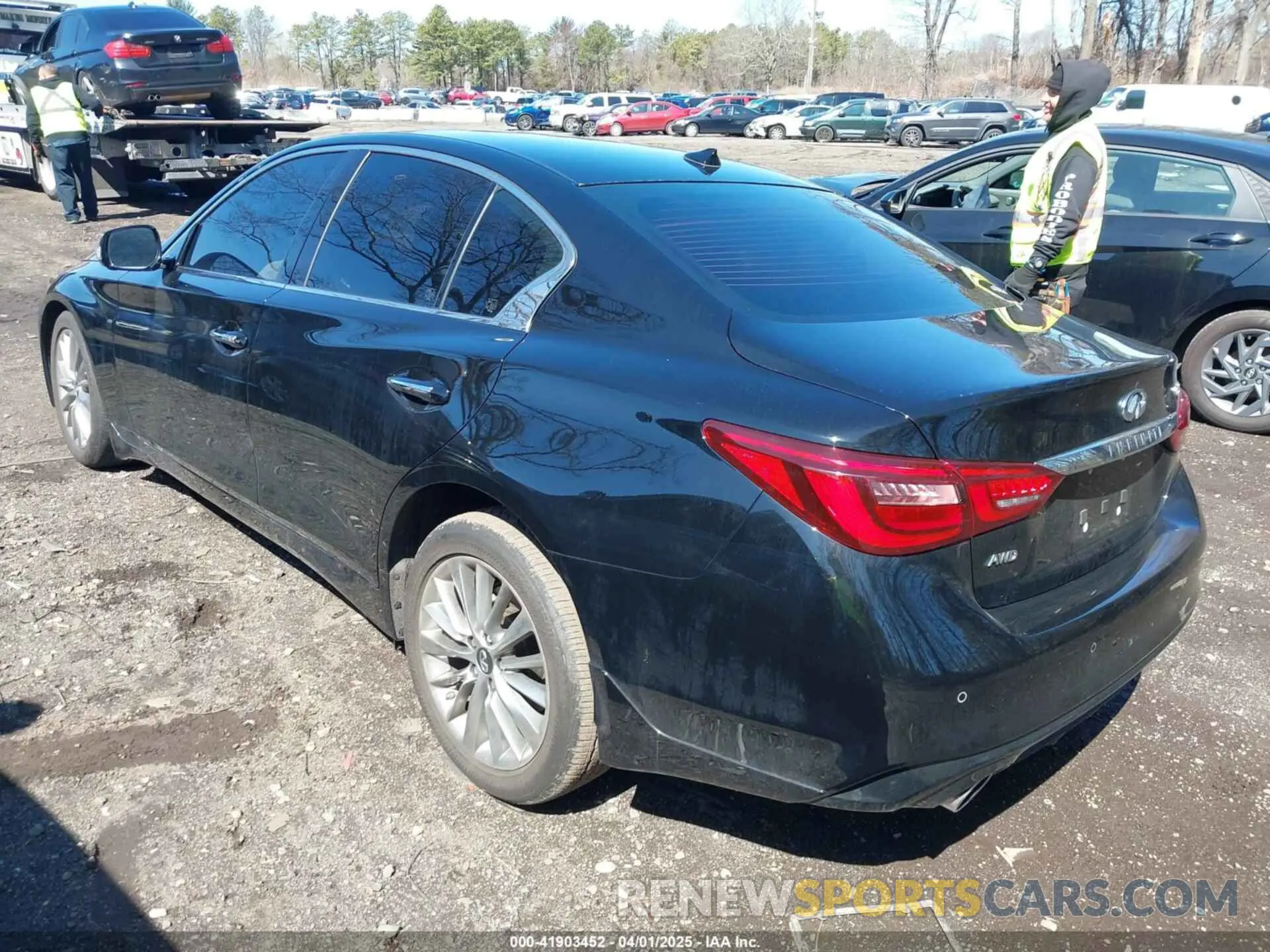 3 fotografías del automóvil dañado JN1EV7BR6RM632411 INFINITI Q50 2024