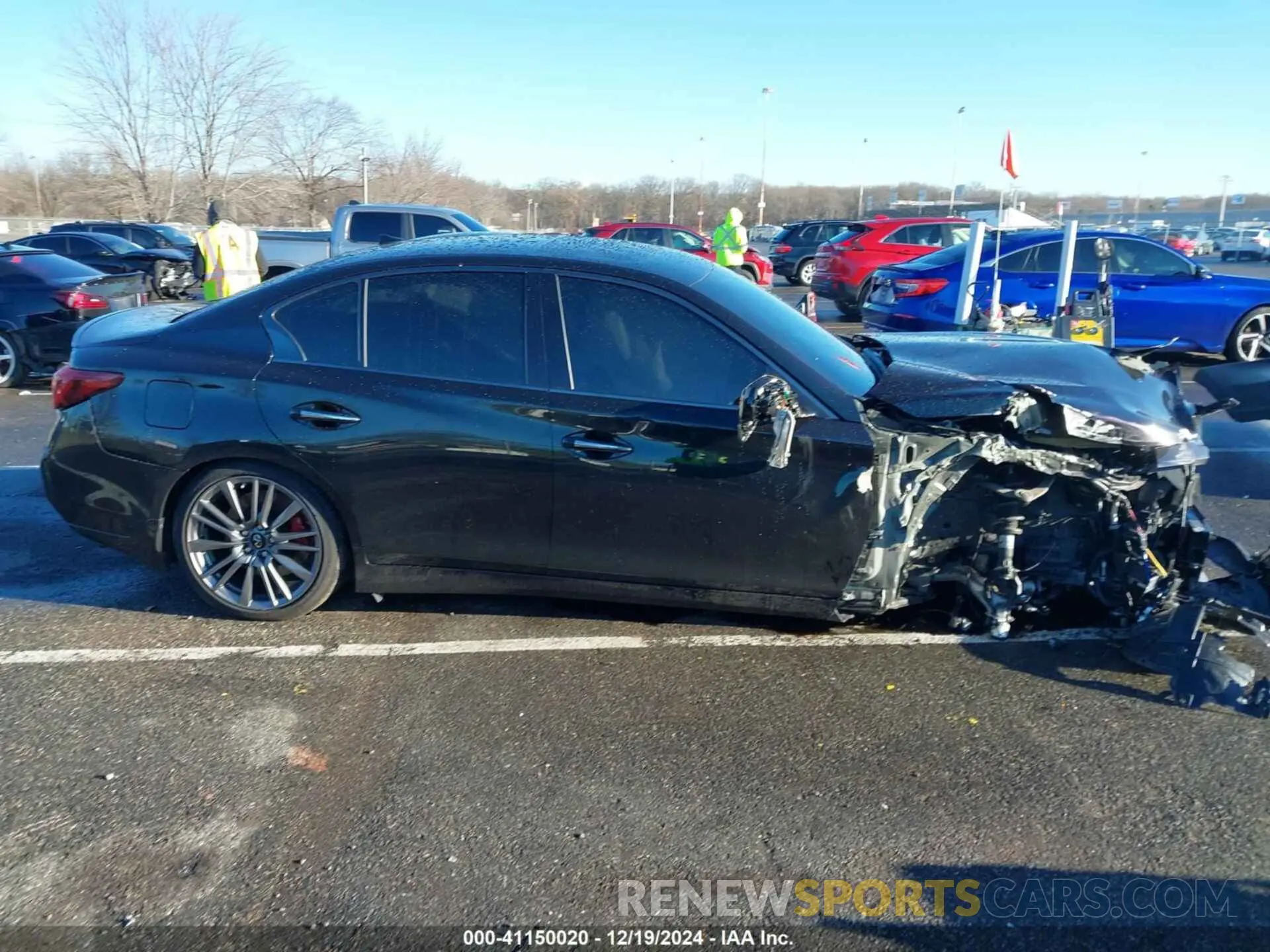 13 fotografías del automóvil dañado JN1FV7DR5RM680385 INFINITI Q50 2024