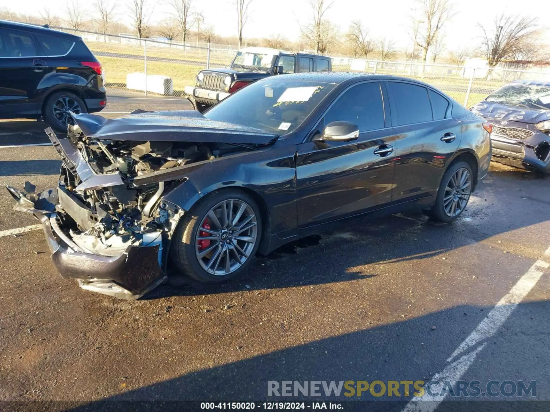 2 fotografías del automóvil dañado JN1FV7DR5RM680385 INFINITI Q50 2024