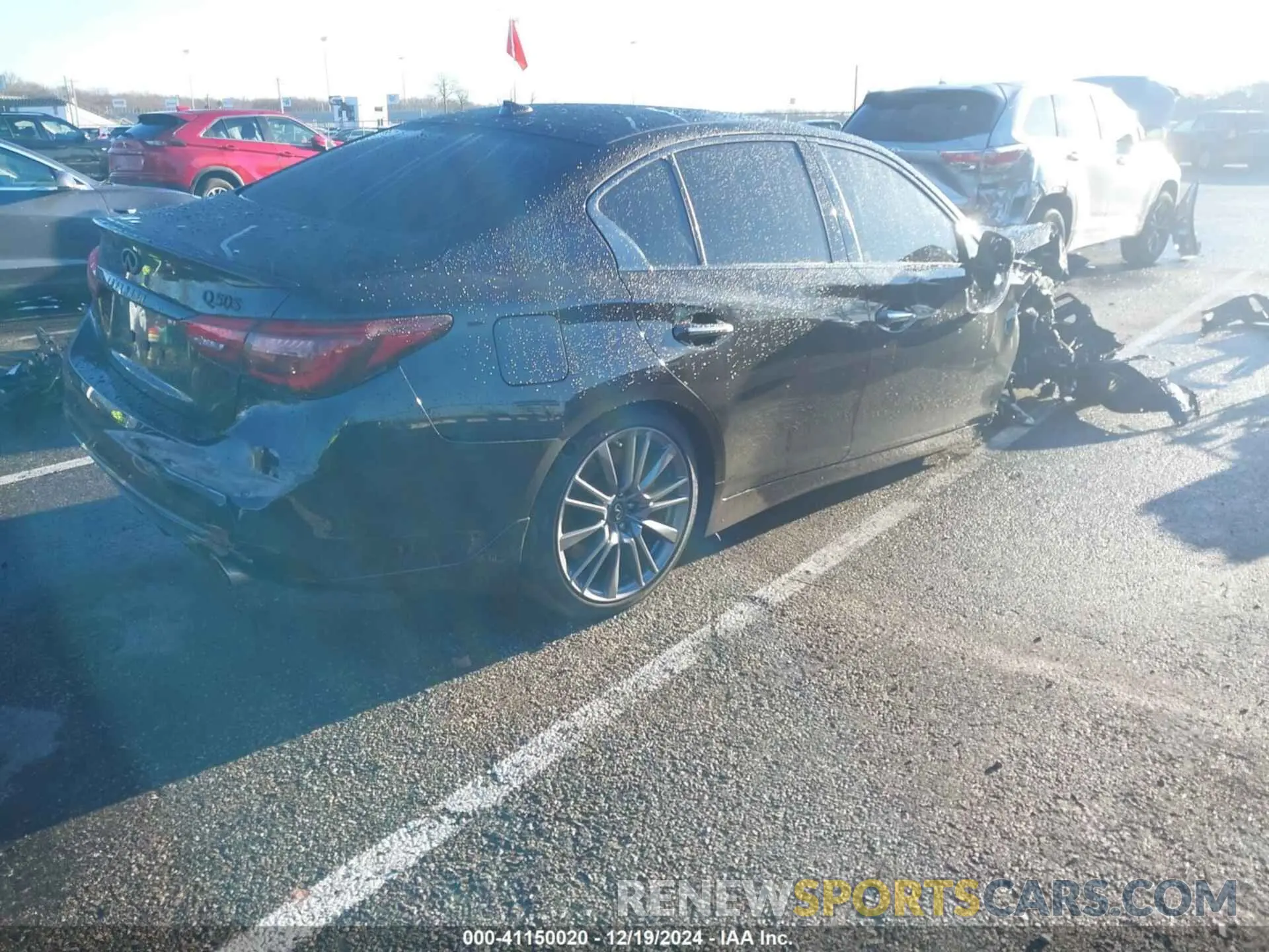 4 fotografías del automóvil dañado JN1FV7DR5RM680385 INFINITI Q50 2024