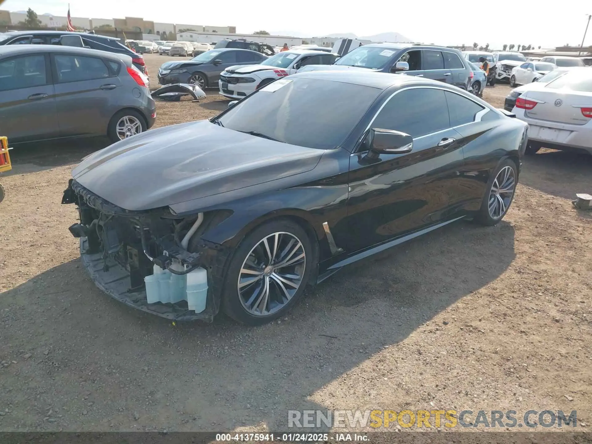 2 fotografías del automóvil dañado JN1EV7EK1KM230848 INFINITI Q60 2019