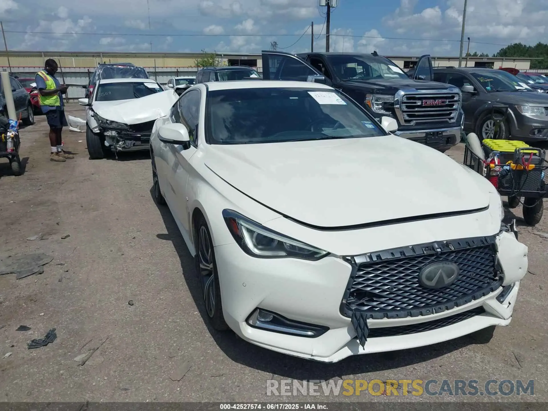 1 fotografías del automóvil dañado JN1EV7EK2KM230521 INFINITI Q60 2019