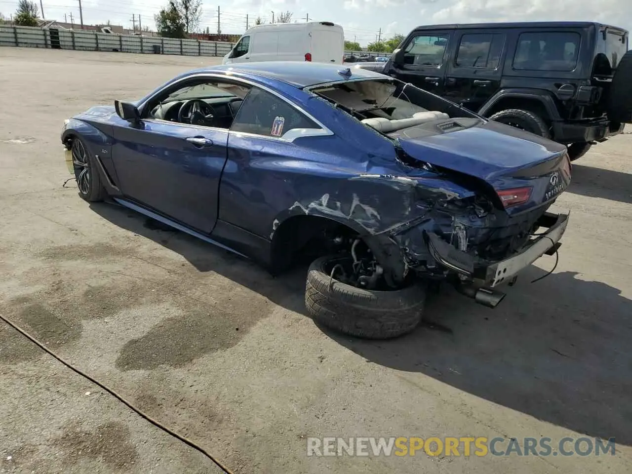 2 fotografías del automóvil dañado JN1EV7EK3KM231094 INFINITI Q60 2019