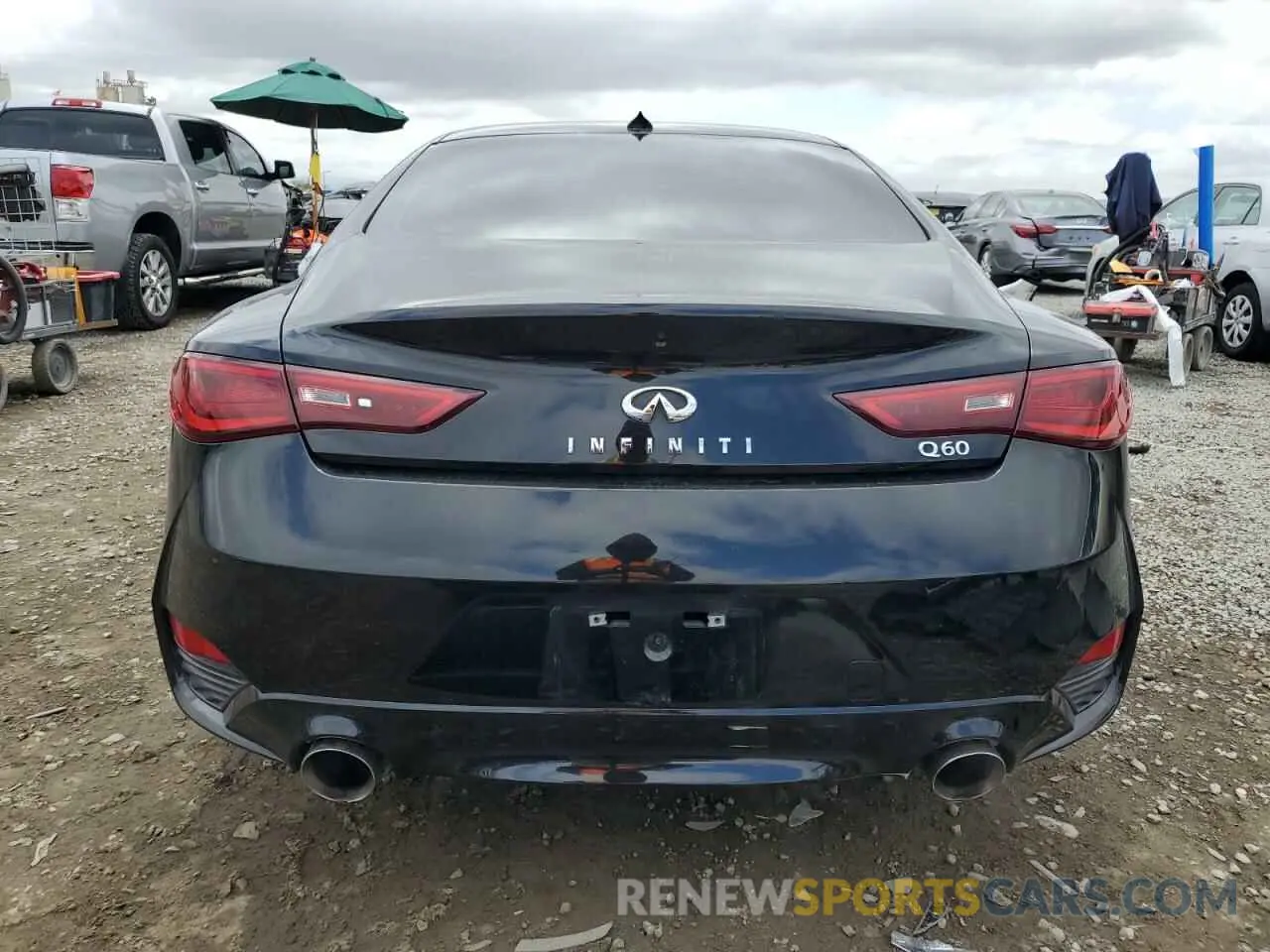 6 fotografías del automóvil dañado JN1EV7EK6KM230568 INFINITI Q60 2019