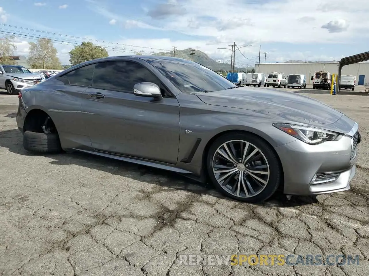 4 fotografías del automóvil dañado JN1EV7EK7KM231745 INFINITI Q60 2019