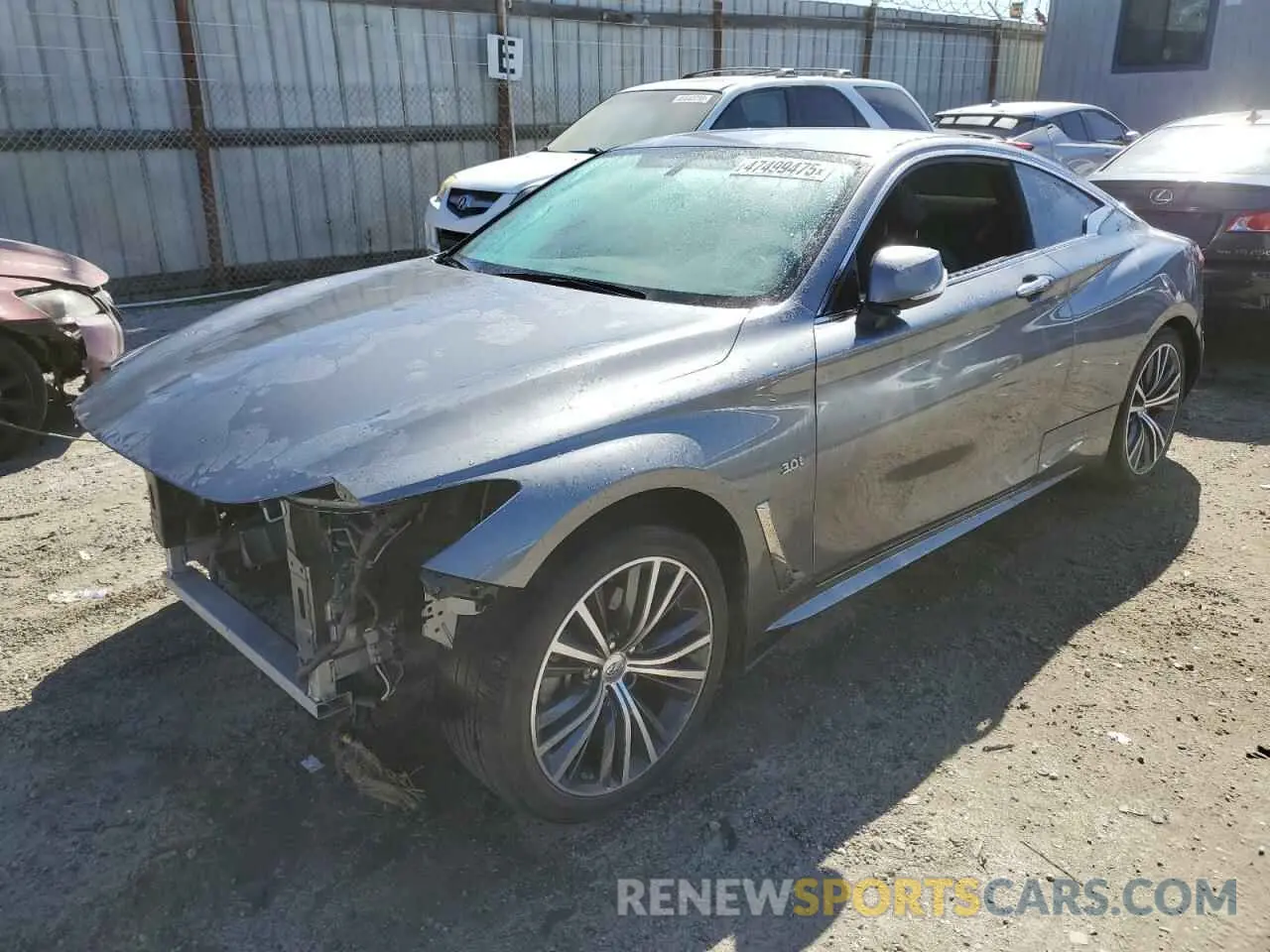 1 fotografías del automóvil dañado JN1EV7EK8KM230880 INFINITI Q60 2019