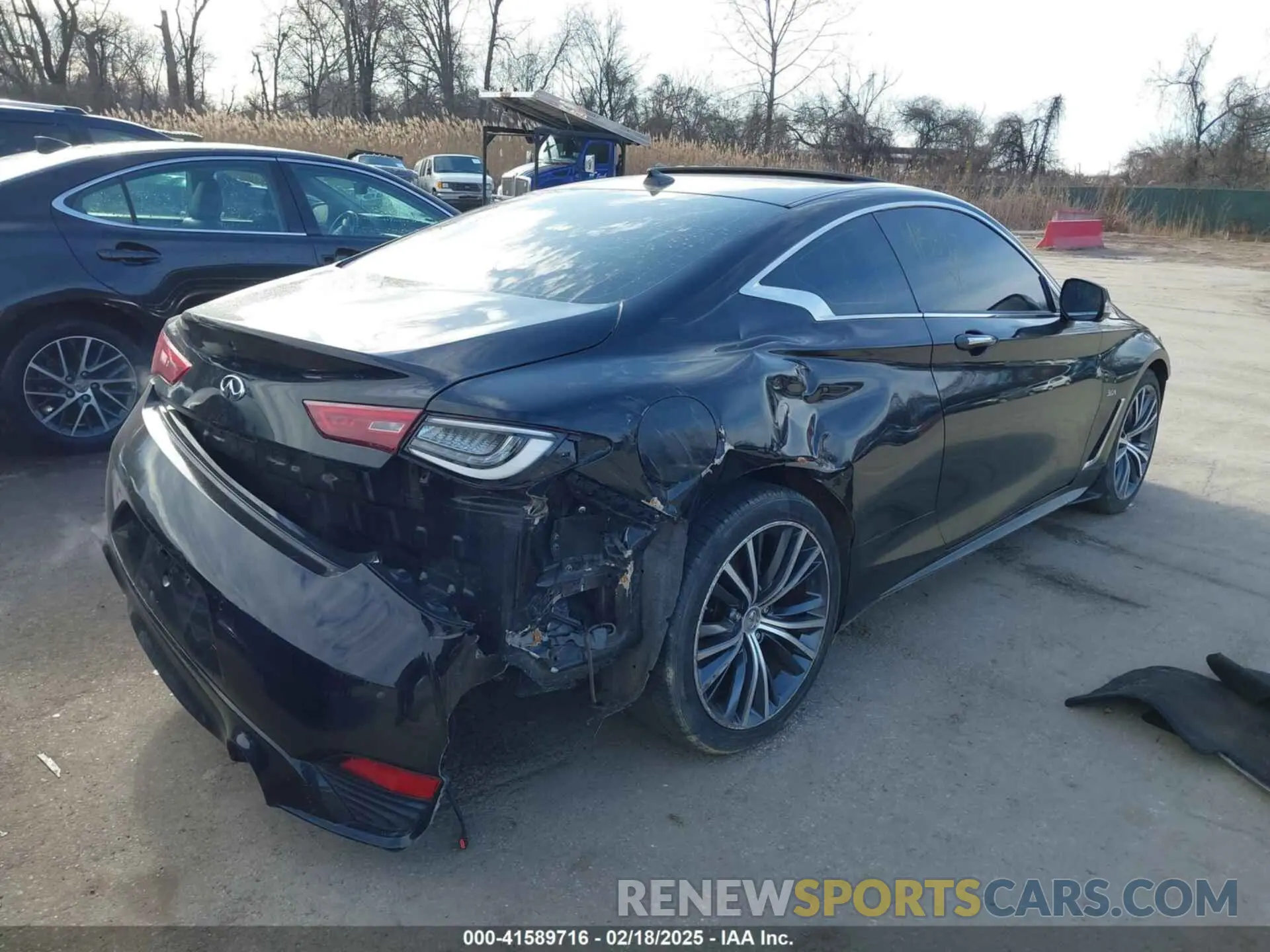 4 fotografías del automóvil dañado JN1EV7EL0KM291021 INFINITI Q60 2019