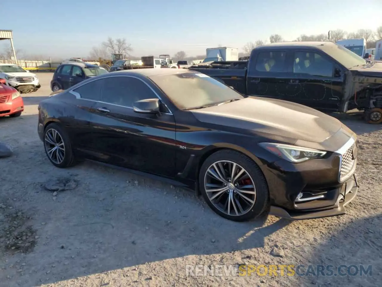 4 fotografías del automóvil dañado JN1EV7EL2KM290162 INFINITI Q60 2019