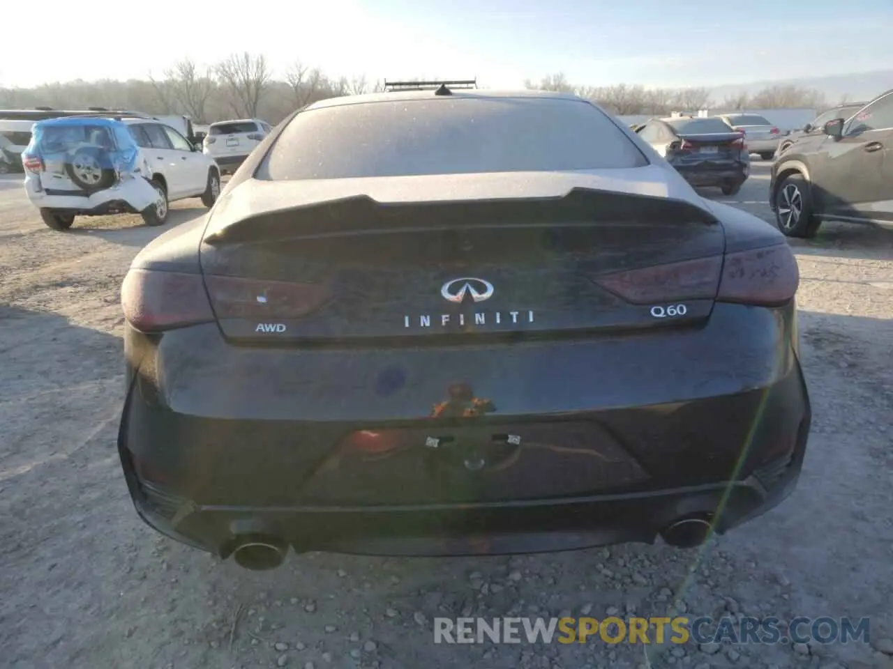 6 fotografías del automóvil dañado JN1EV7EL2KM290162 INFINITI Q60 2019