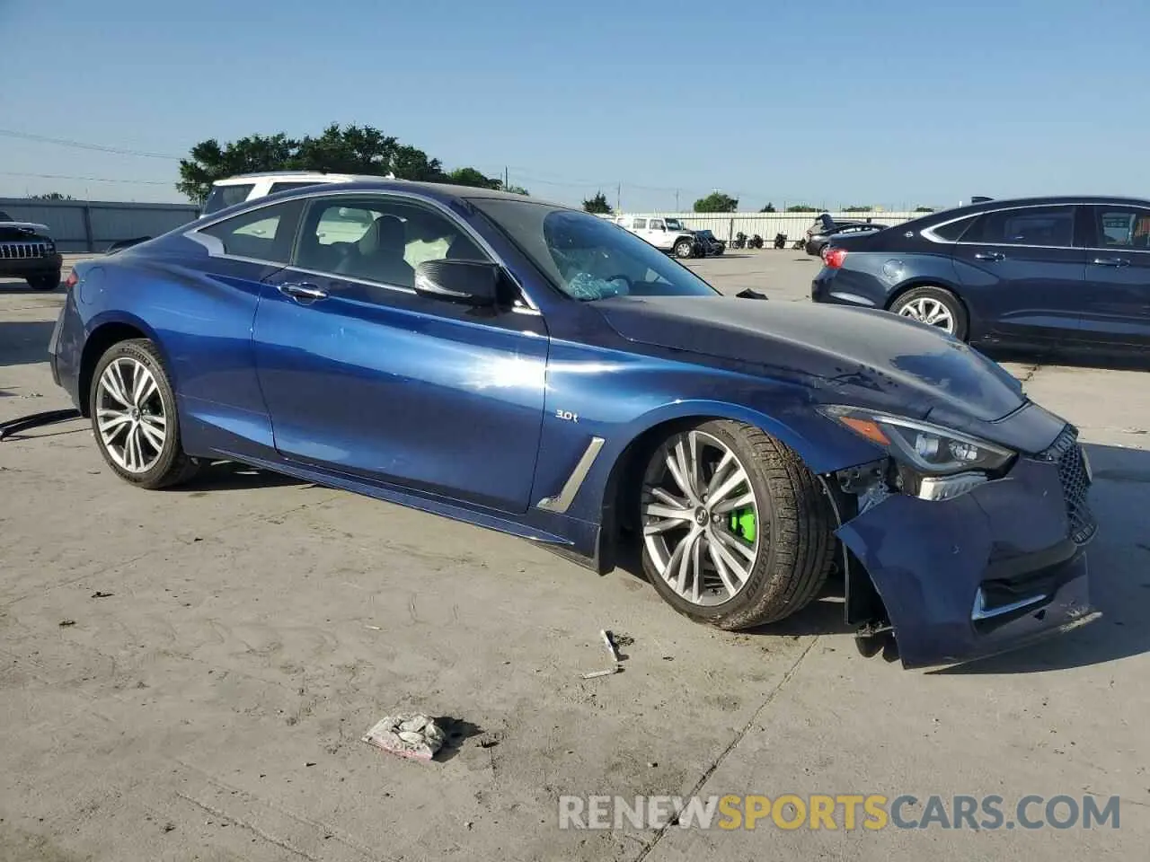4 fotografías del automóvil dañado JN1EV7EL3KM291014 INFINITI Q60 2019