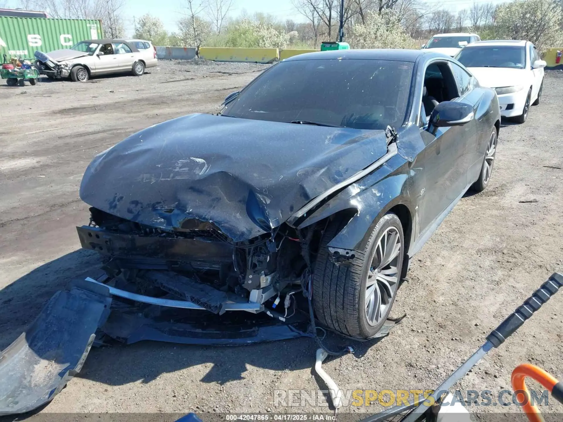 2 fotografías del automóvil dañado JN1EV7EL4KM290776 INFINITI Q60 2019