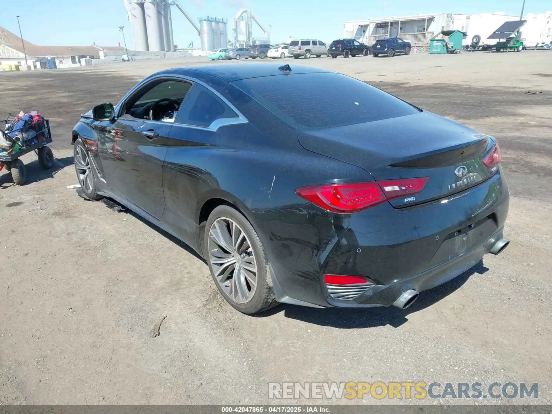 3 fotografías del automóvil dañado JN1EV7EL4KM290776 INFINITI Q60 2019