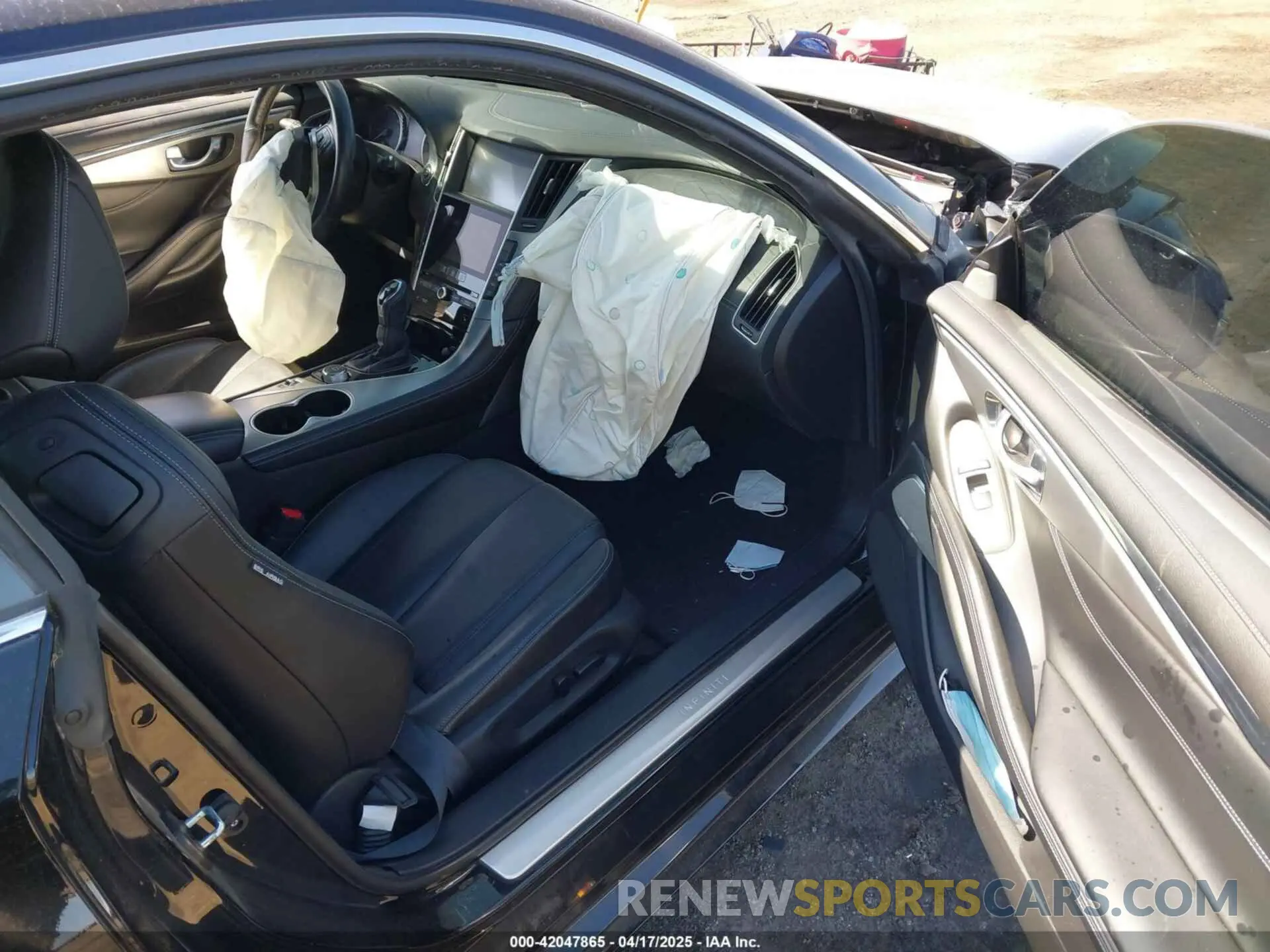 5 fotografías del automóvil dañado JN1EV7EL4KM290776 INFINITI Q60 2019