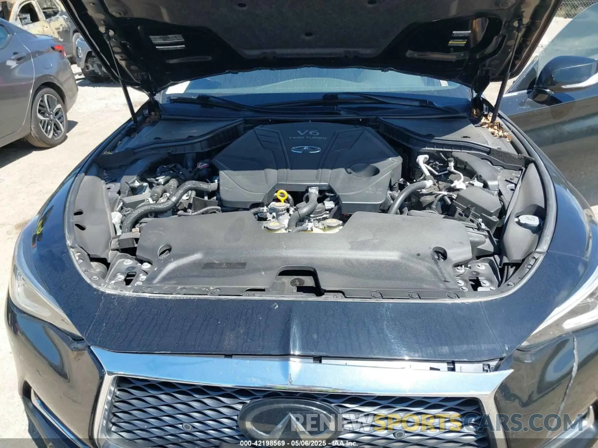 10 fotografías del automóvil dañado JN1EV7EL9KM290238 INFINITI Q60 2019