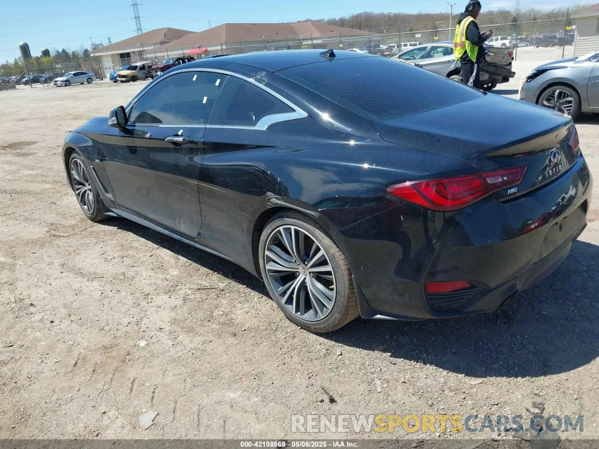 3 fotografías del automóvil dañado JN1EV7EL9KM290238 INFINITI Q60 2019