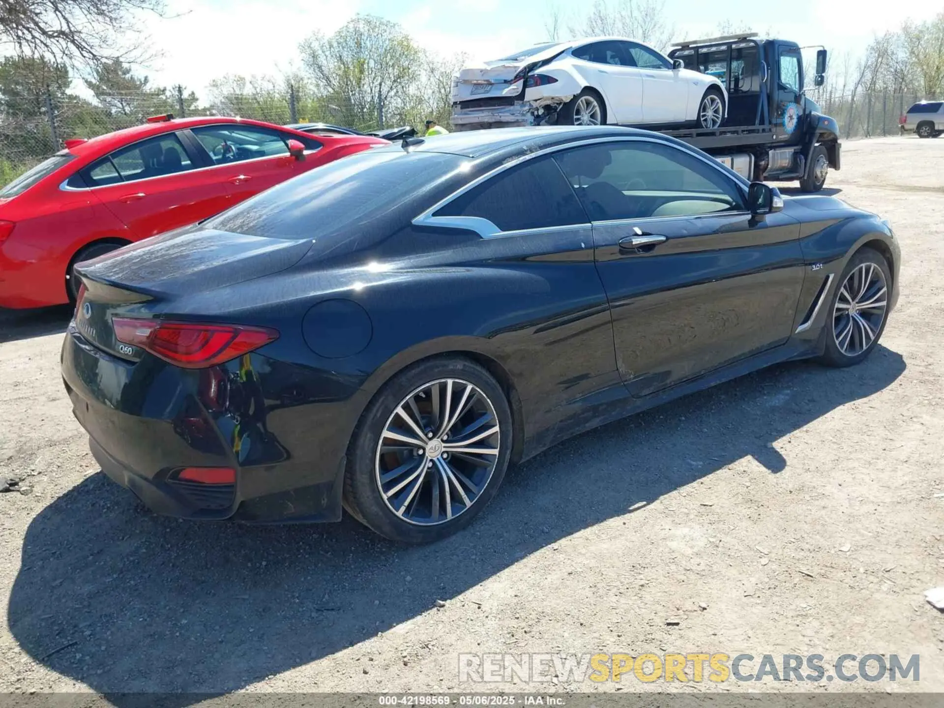 4 fotografías del automóvil dañado JN1EV7EL9KM290238 INFINITI Q60 2019