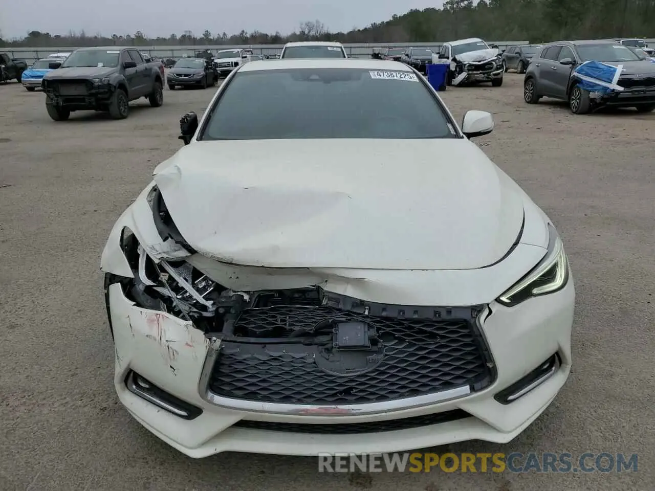 13 fotografías del automóvil dañado JN1EV7EK0LM340405 INFINITI Q60 2020