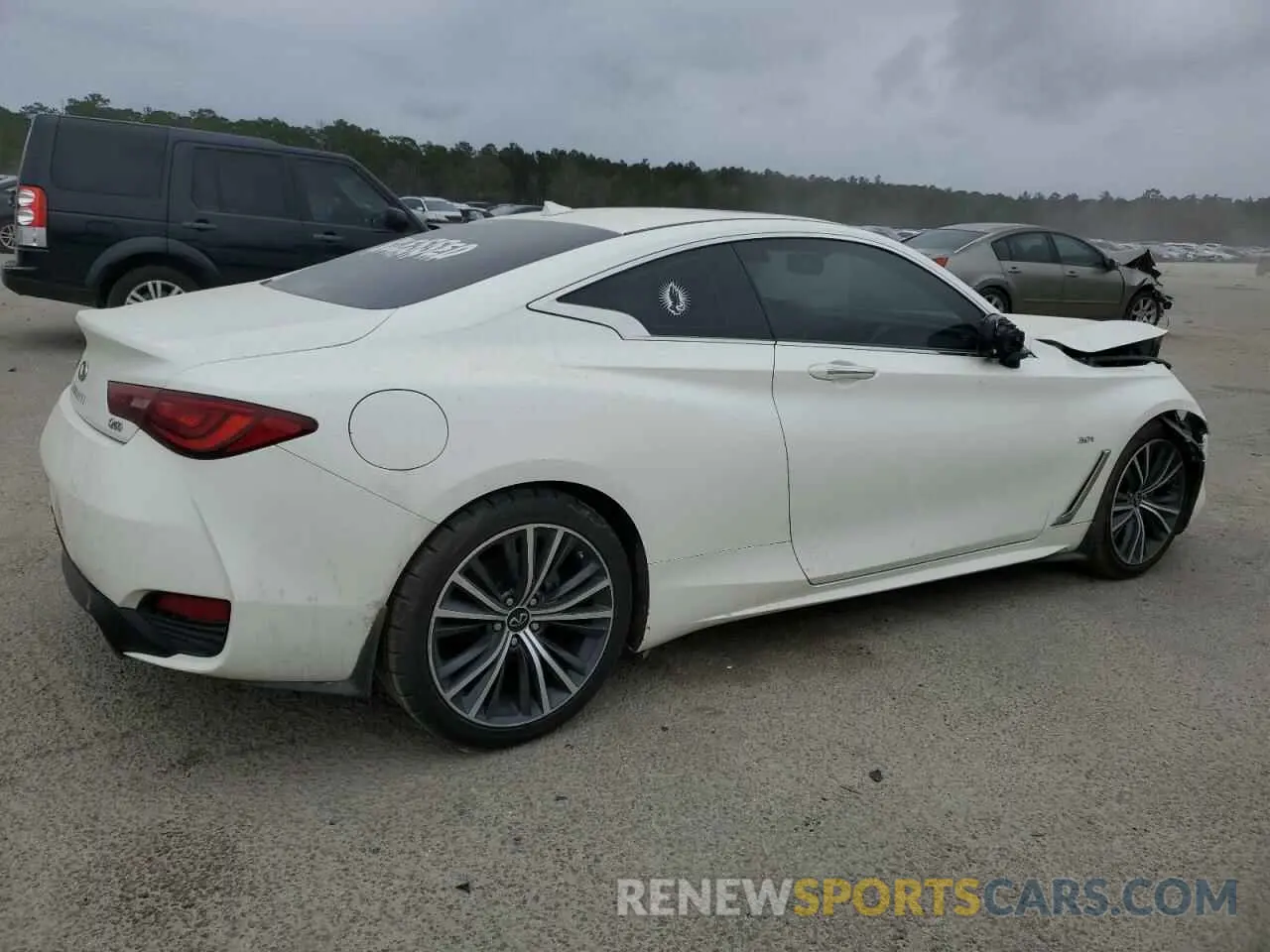 3 fotografías del automóvil dañado JN1EV7EK0LM340405 INFINITI Q60 2020