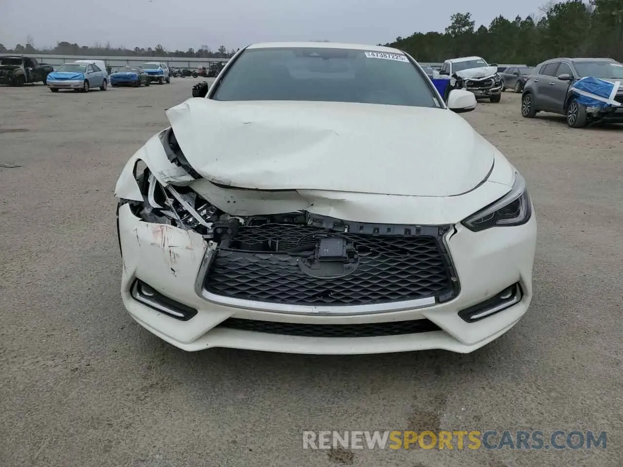 5 fotografías del automóvil dañado JN1EV7EK0LM340405 INFINITI Q60 2020