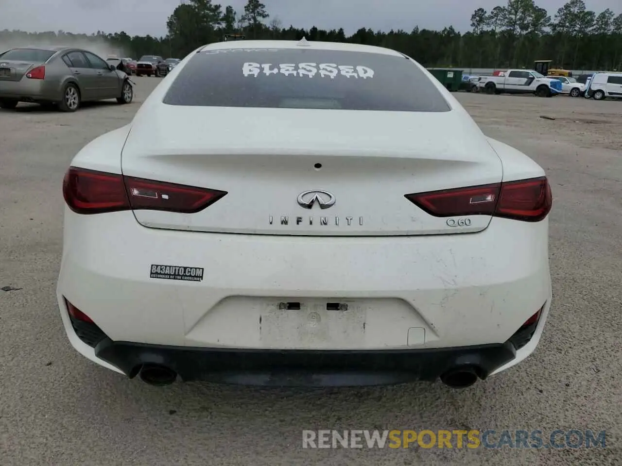 6 fotografías del automóvil dañado JN1EV7EK0LM340405 INFINITI Q60 2020