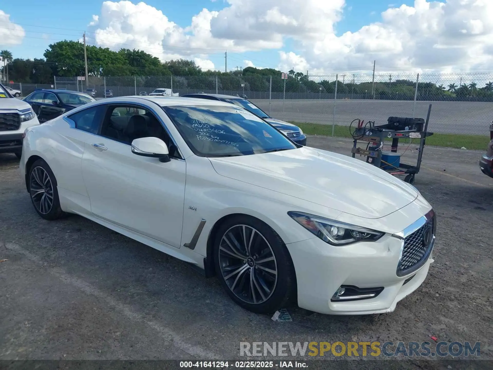 1 fotografías del automóvil dañado JN1EV7EK2LM340406 INFINITI Q60 2020