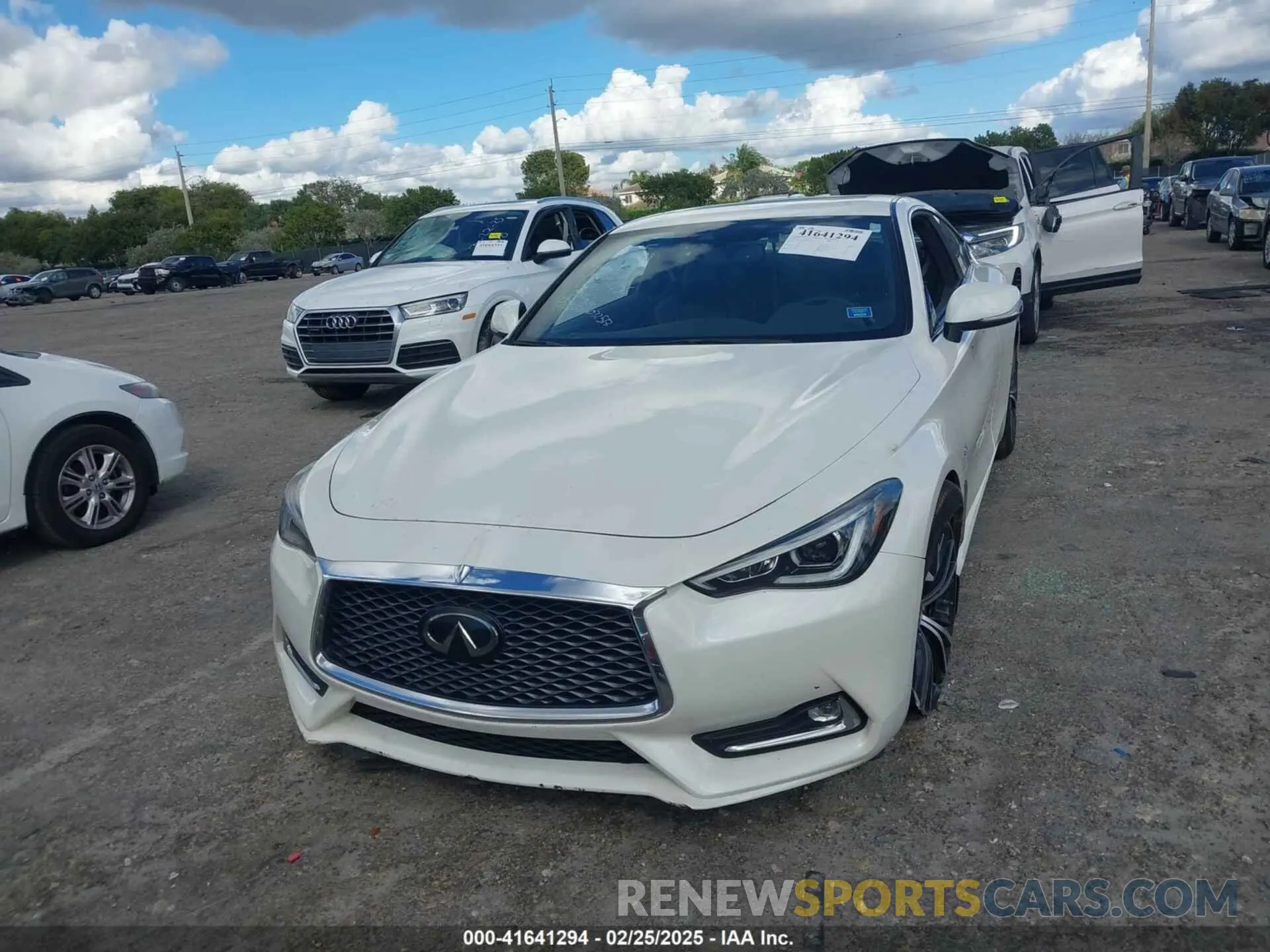 6 fotografías del automóvil dañado JN1EV7EK2LM340406 INFINITI Q60 2020
