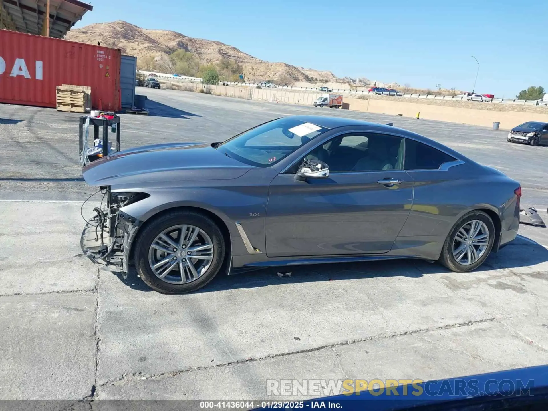 14 fotografías del automóvil dañado JN1EV7EK2LM341099 INFINITI Q60 2020