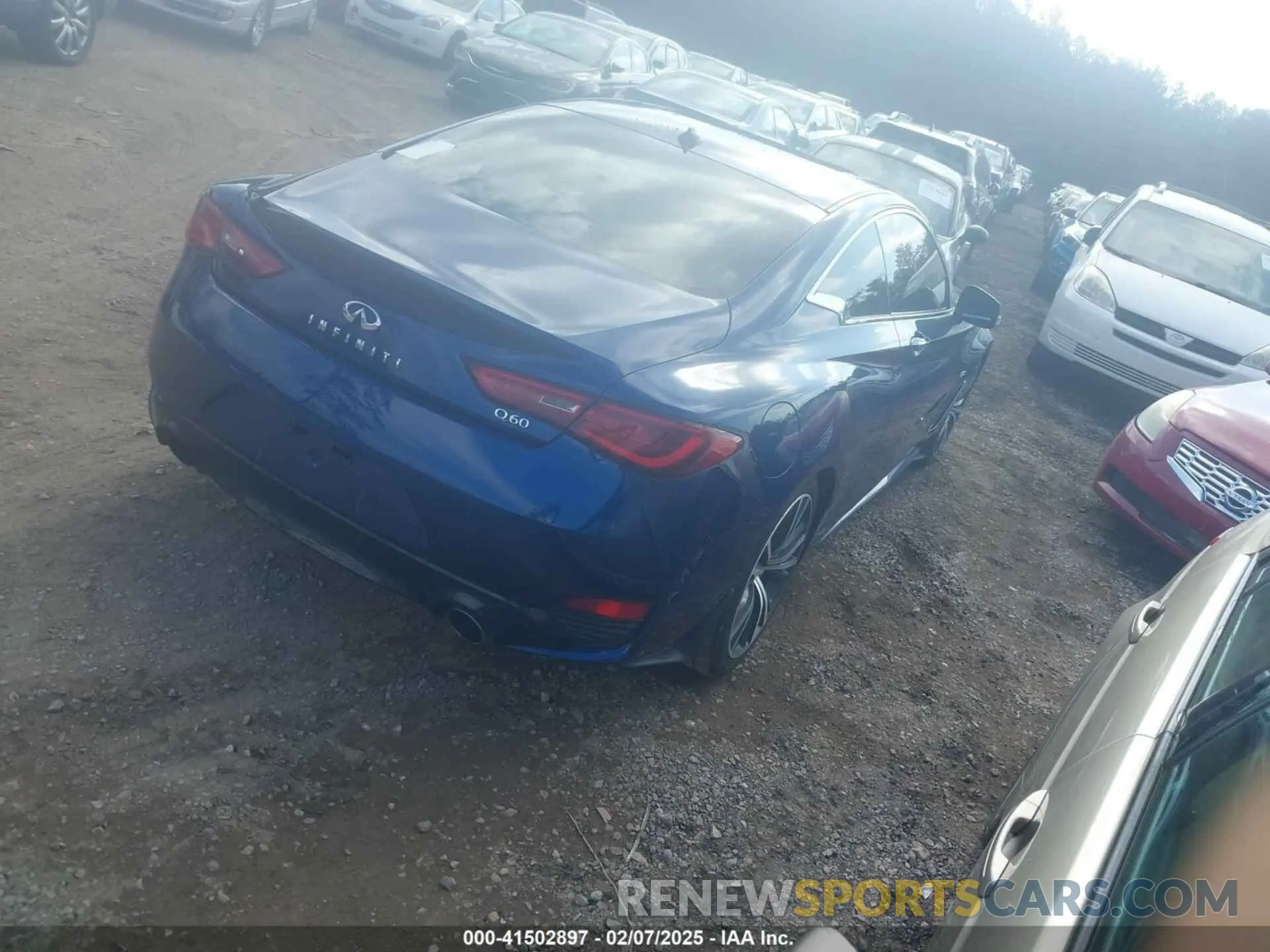 4 fotografías del automóvil dañado JN1EV7EK3LM340057 INFINITI Q60 2020