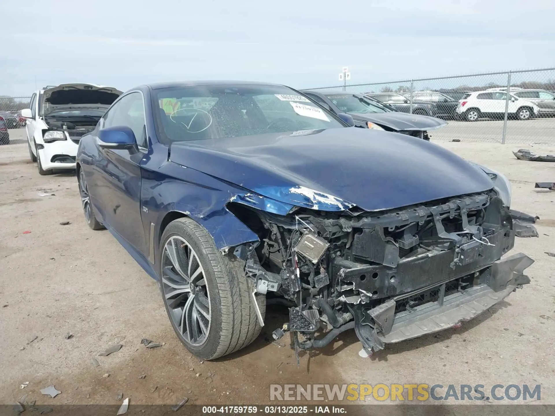 1 fotografías del automóvil dañado JN1EV7EK3LM340091 INFINITI Q60 2020