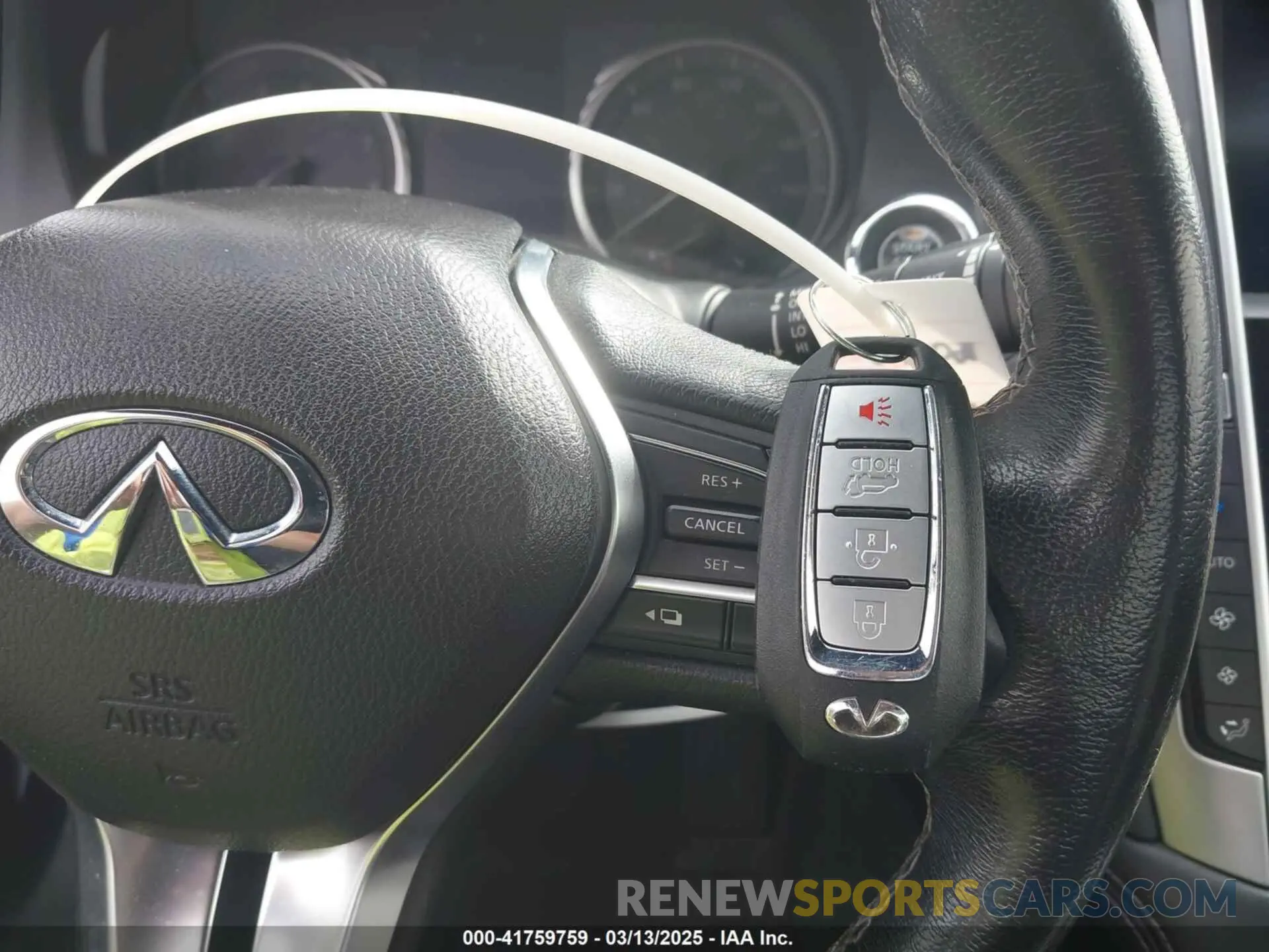 11 fotografías del automóvil dañado JN1EV7EK3LM340091 INFINITI Q60 2020