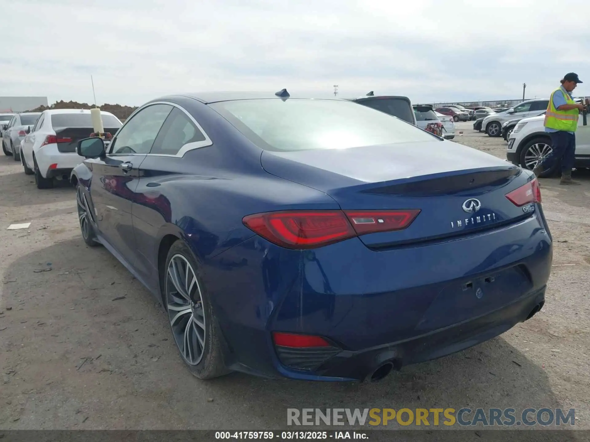 3 fotografías del automóvil dañado JN1EV7EK3LM340091 INFINITI Q60 2020