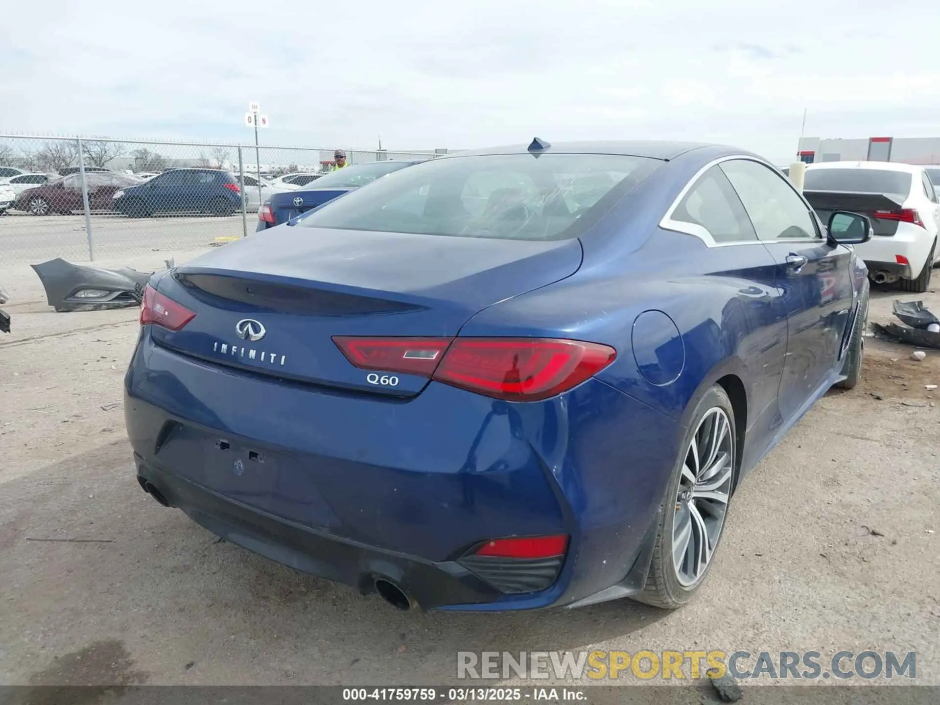 4 fotografías del automóvil dañado JN1EV7EK3LM340091 INFINITI Q60 2020
