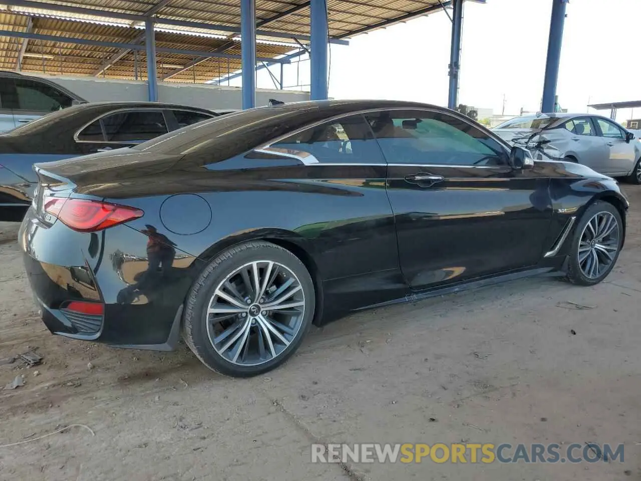 3 fotografías del automóvil dañado JN1EV7EK6LM340764 INFINITI Q60 2020