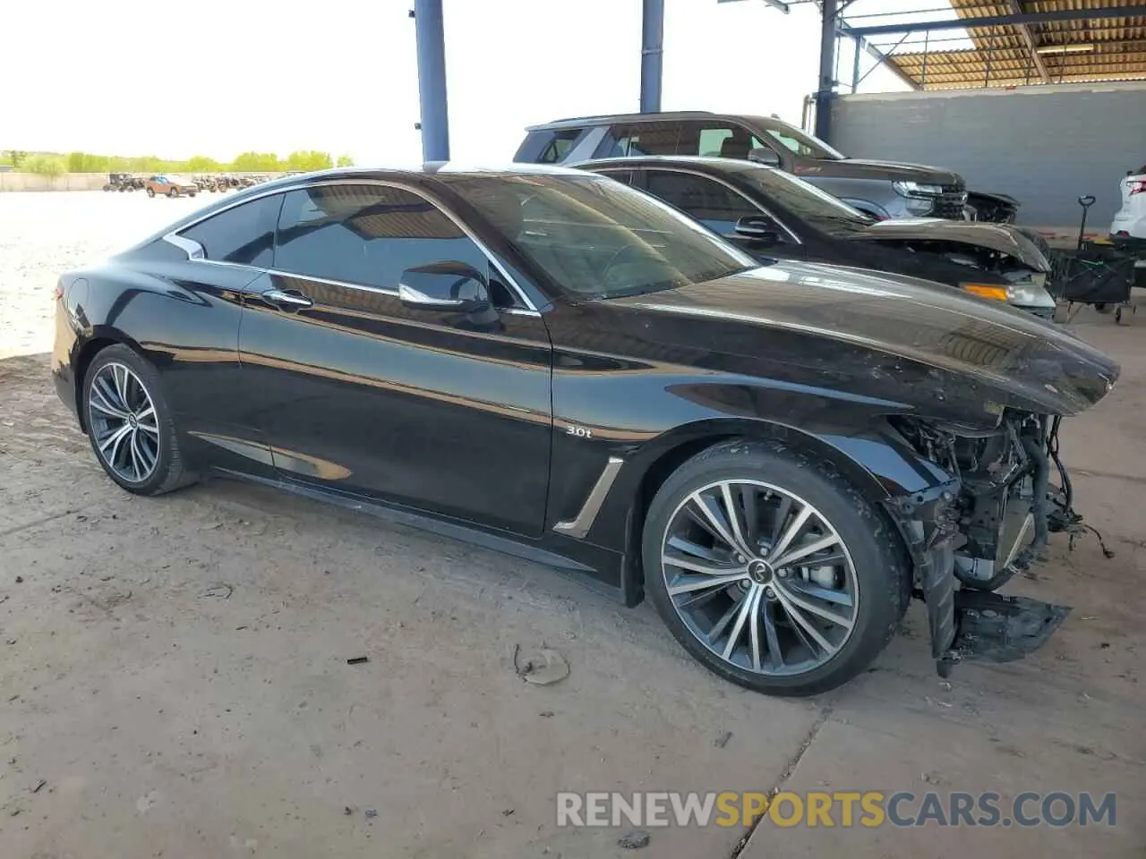 4 fotografías del automóvil dañado JN1EV7EK6LM340764 INFINITI Q60 2020