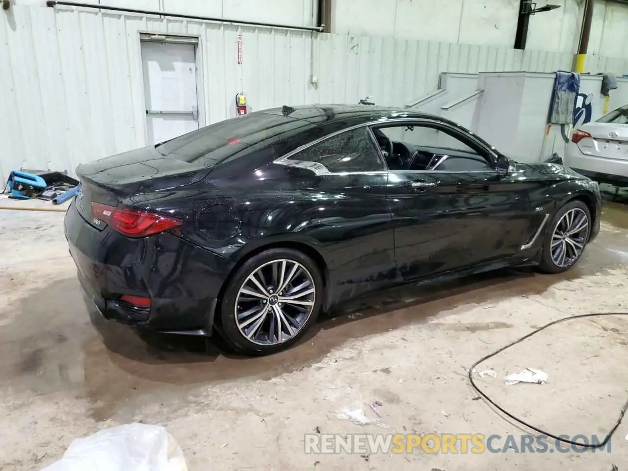 3 fotografías del automóvil dañado JN1EV7EL2LM380140 INFINITI Q60 2020