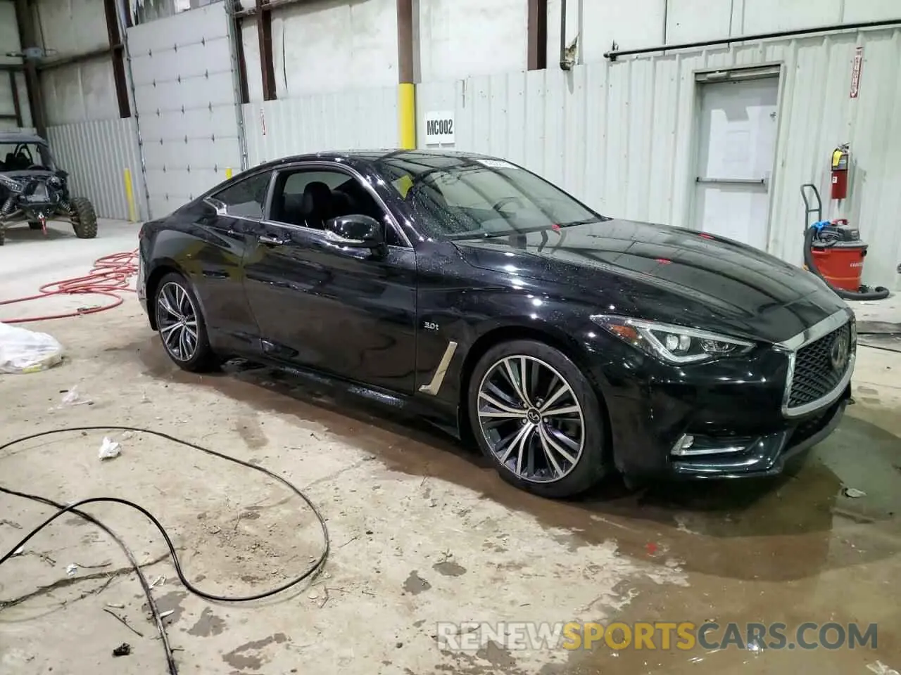4 fotografías del automóvil dañado JN1EV7EL2LM380140 INFINITI Q60 2020