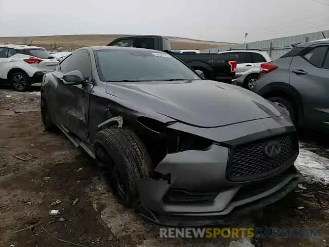 10 fotografías del automóvil dañado JN1EV7EL2LM380588 INFINITI Q60 2020