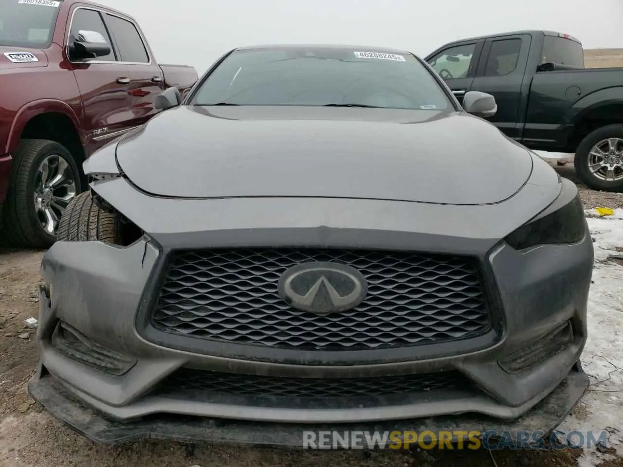 5 fotografías del automóvil dañado JN1EV7EL2LM380588 INFINITI Q60 2020
