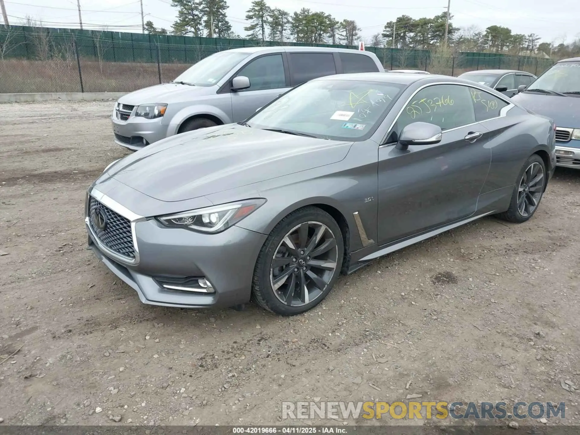 2 fotografías del automóvil dañado JN1EV7EL2LM380655 INFINITI Q60 2020