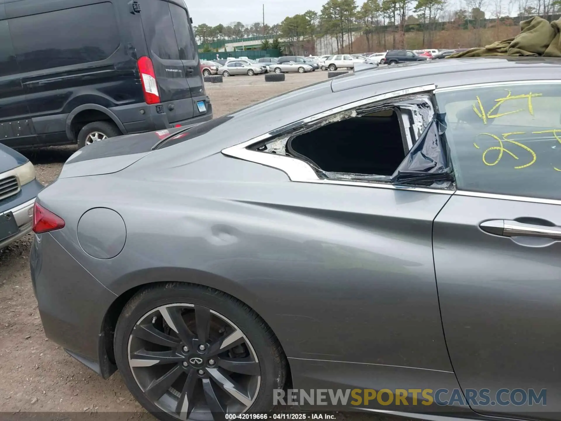 6 fotografías del automóvil dañado JN1EV7EL2LM380655 INFINITI Q60 2020