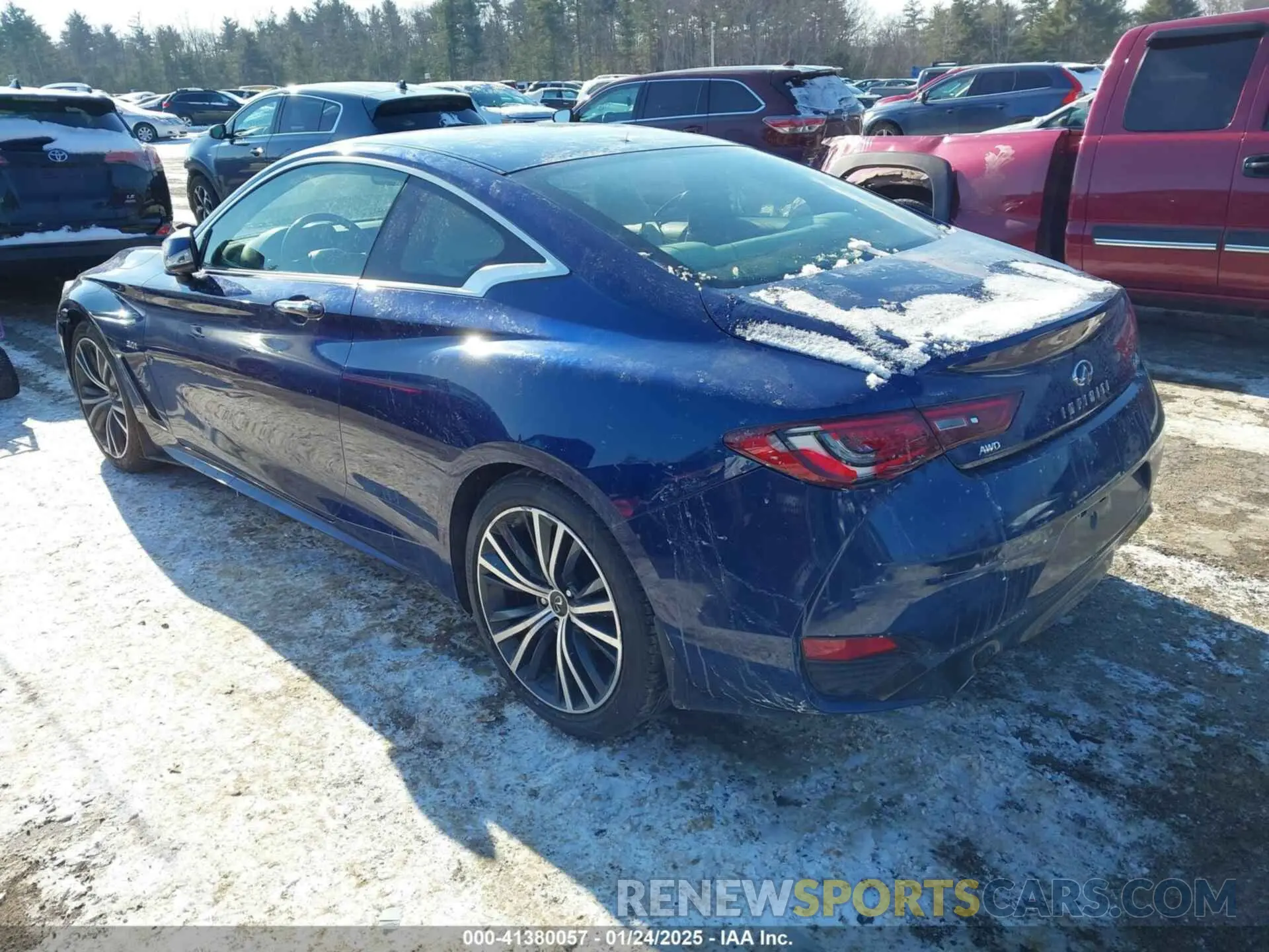 3 fotografías del automóvil dañado JN1EV7EL3LM380213 INFINITI Q60 2020