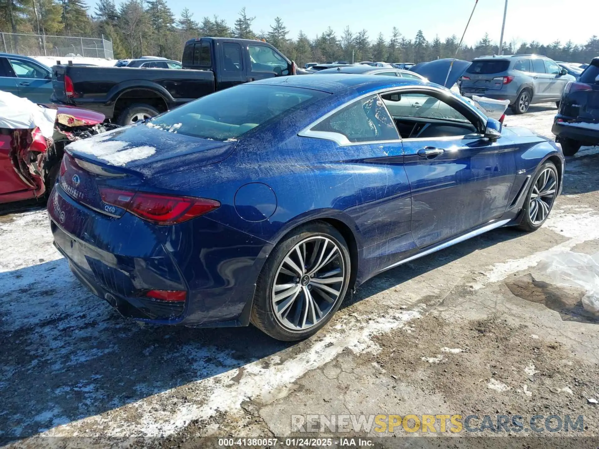 4 fotografías del automóvil dañado JN1EV7EL3LM380213 INFINITI Q60 2020