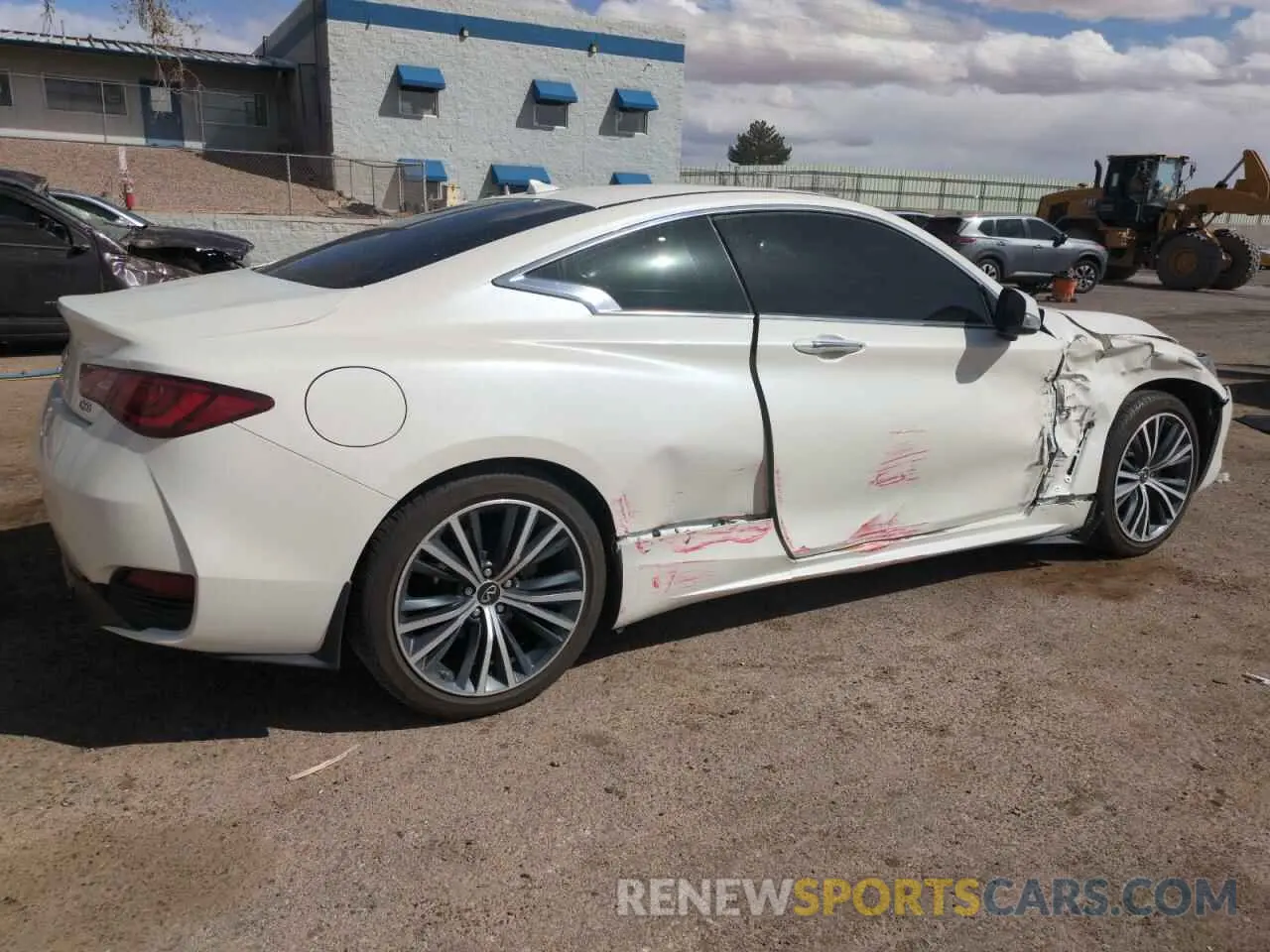 3 fotografías del automóvil dañado JN1EV7EL6LM380500 INFINITI Q60 2020