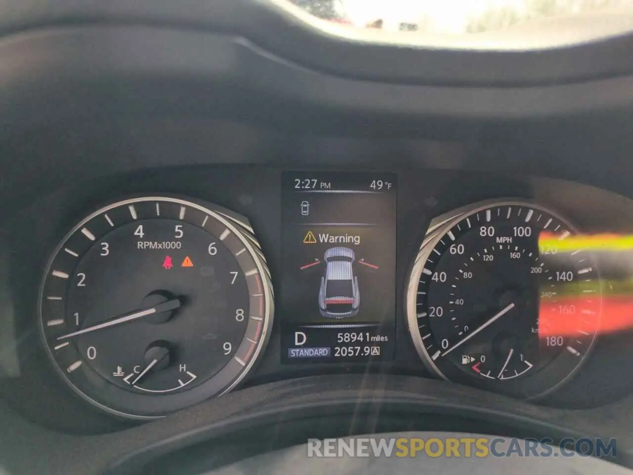 9 fotografías del automóvil dañado JN1EV7EL6LM380500 INFINITI Q60 2020