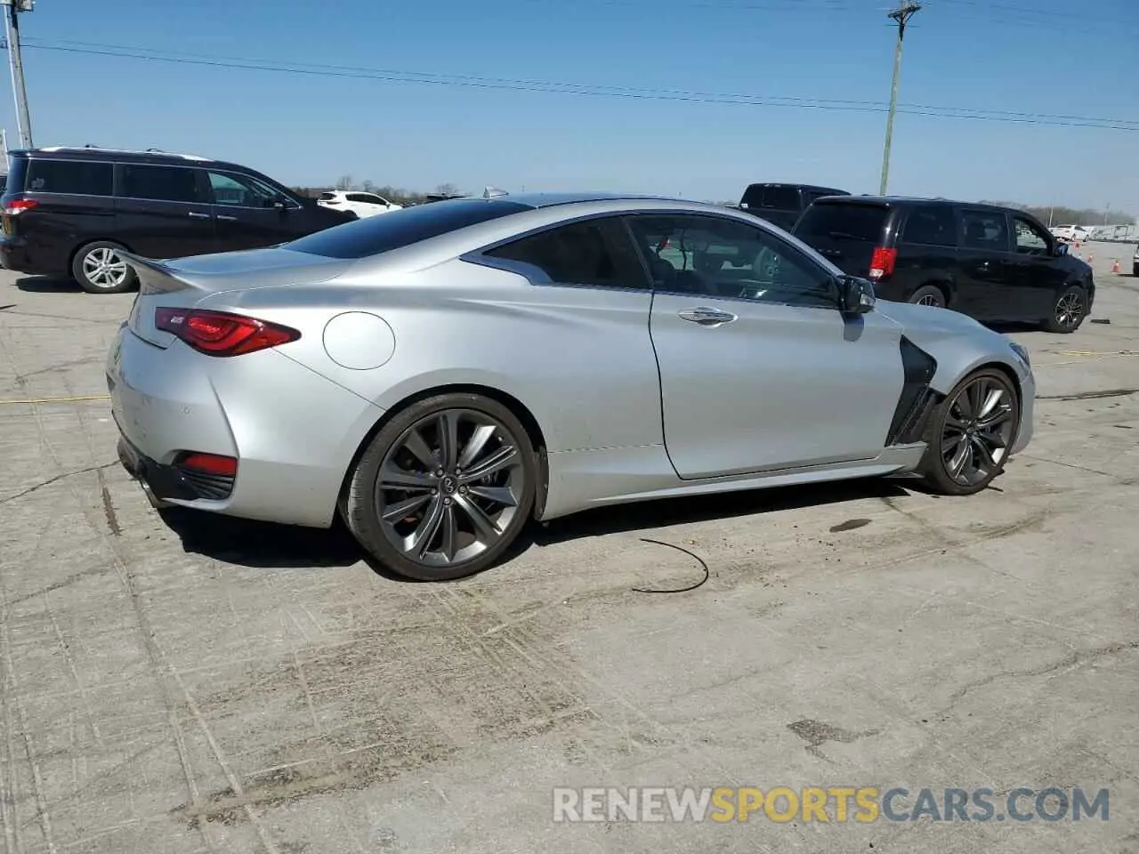 3 fotografías del automóvil dañado JN1FV7EK4LM400058 INFINITI Q60 2020
