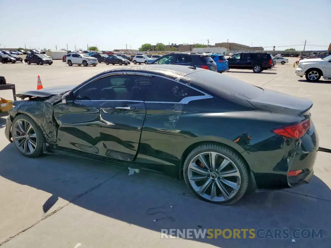 2 fotografías del automóvil dañado JN1FV7EL9LM460040 INFINITI Q60 2020