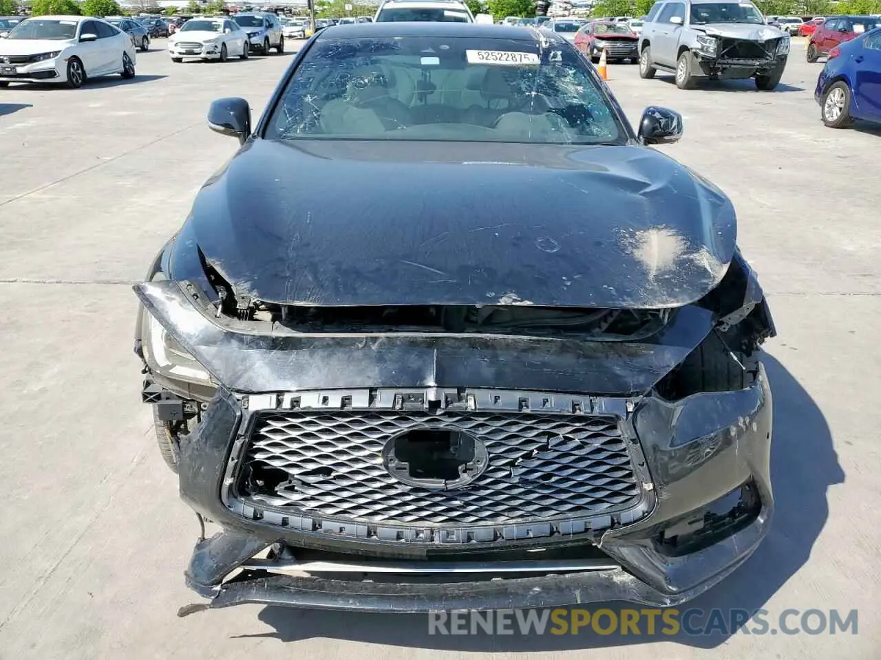 5 fotografías del automóvil dañado JN1FV7EL9LM460040 INFINITI Q60 2020